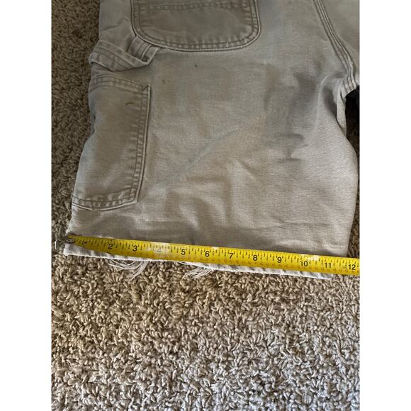 Vintage Carhartt B25-DES 36” Rare Faded Gray Distressed Canvas Carpenter Shorts - Picture 9 of 9